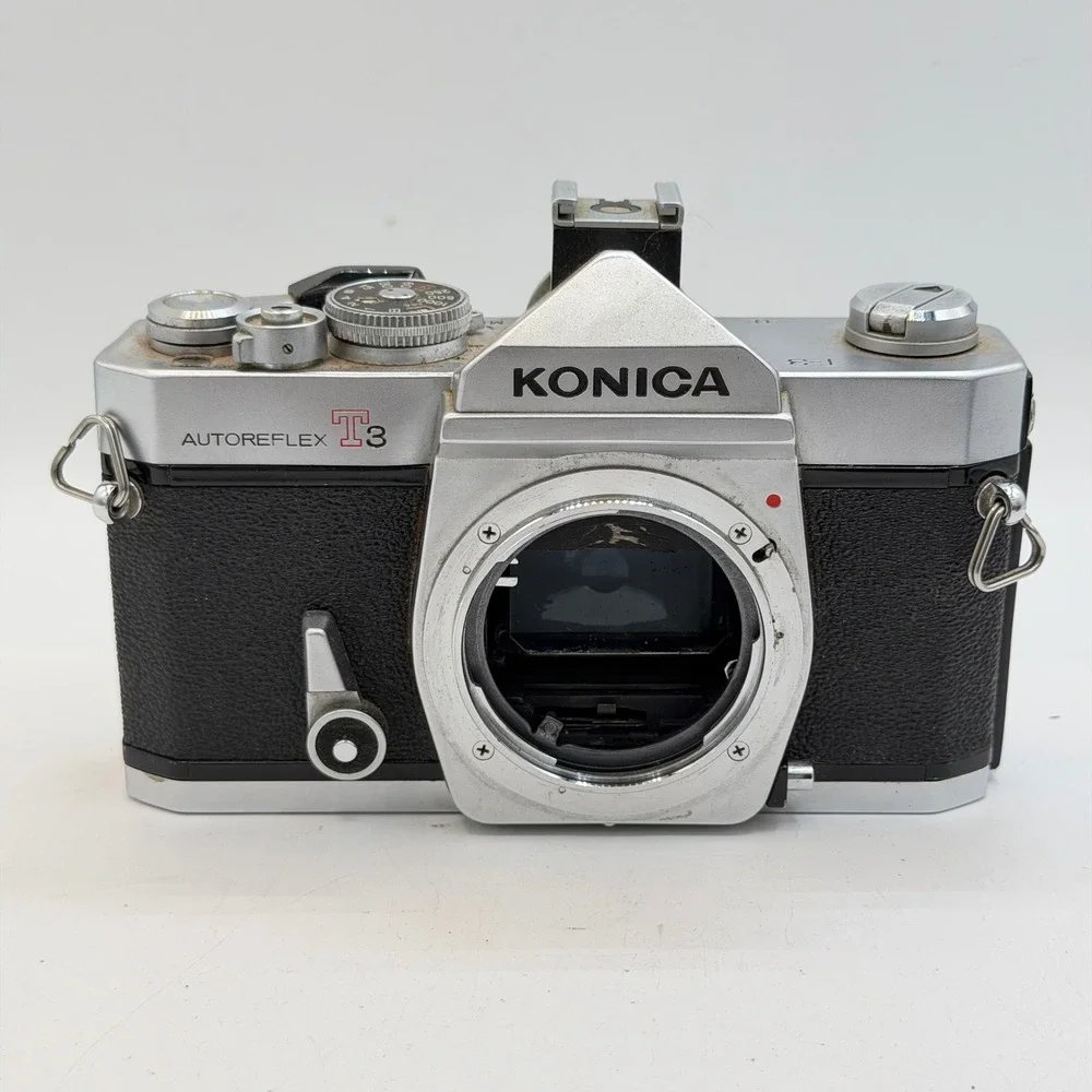 Konica SLR Camera Body Lot Autoreflex T3 FT-1 Motor TC 35mm Film Parts Repair